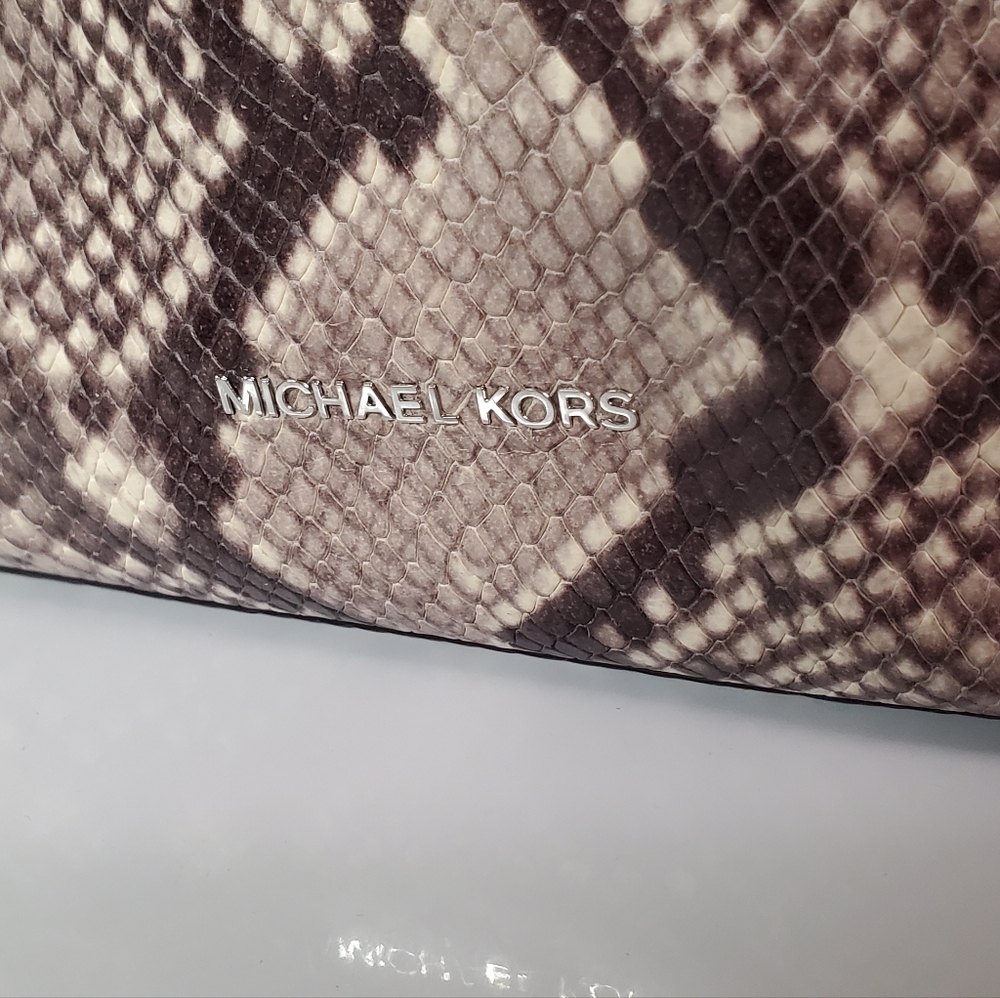 Michael Kors Dottie Embossed Python Leather Large… - image 7